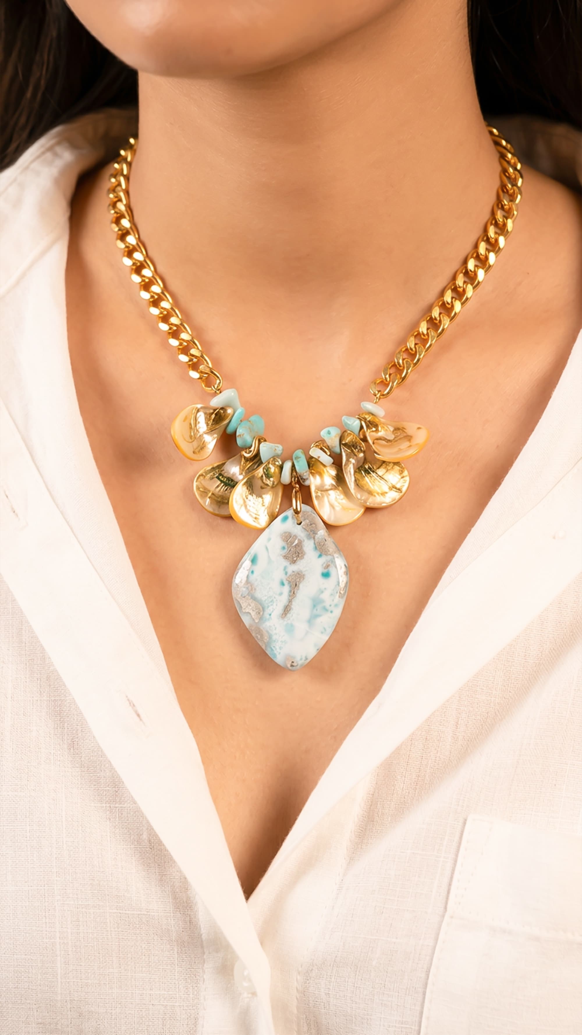 Collar de Larimar — Alas de Larimar